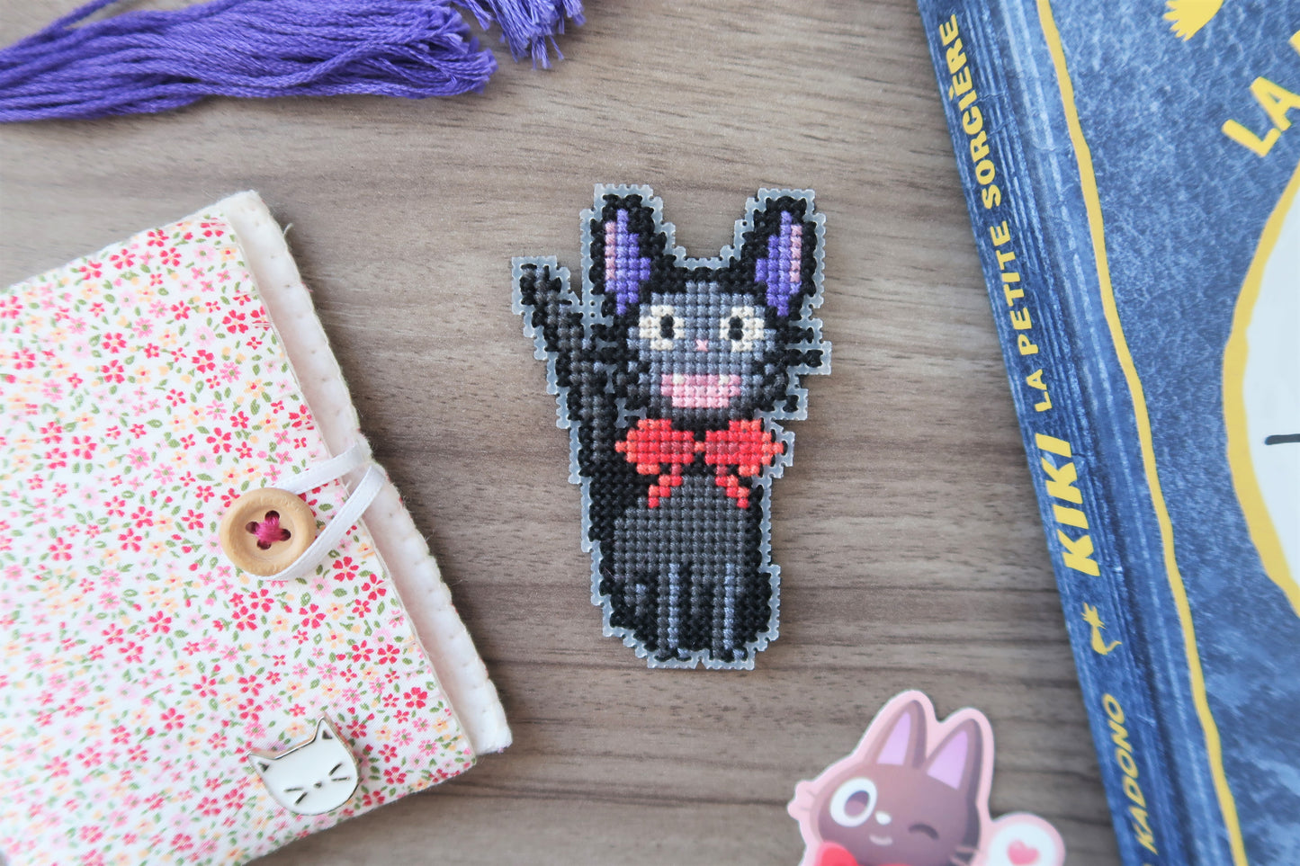 Jiji from Kiki's delivery service - Cross stitch magnet kit