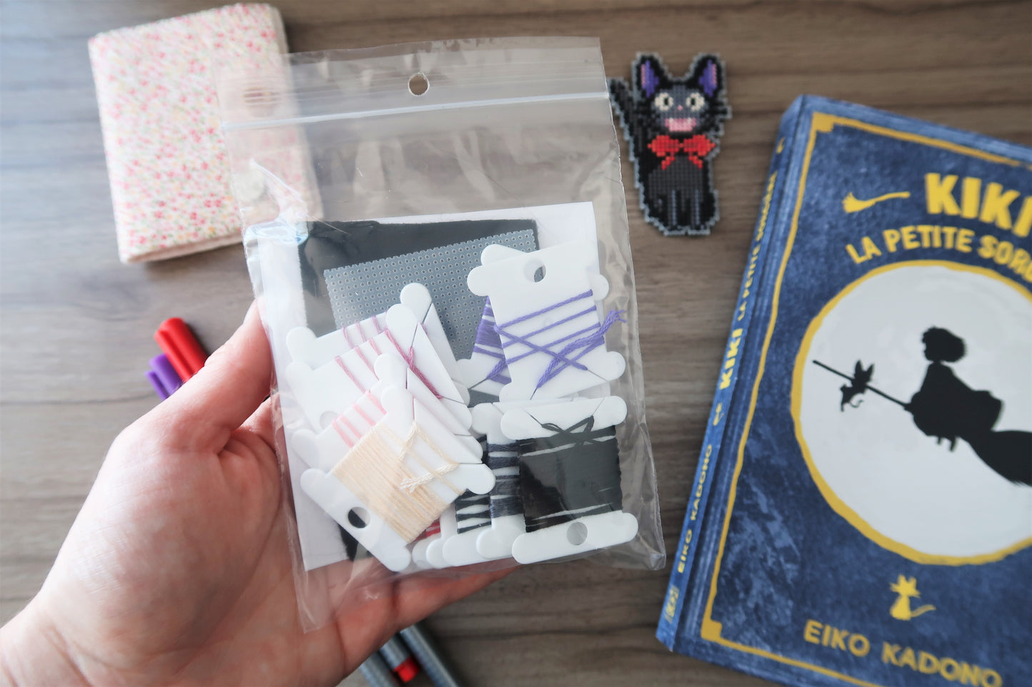 Jiji from Kiki's delivery service - Cross stitch magnet kit