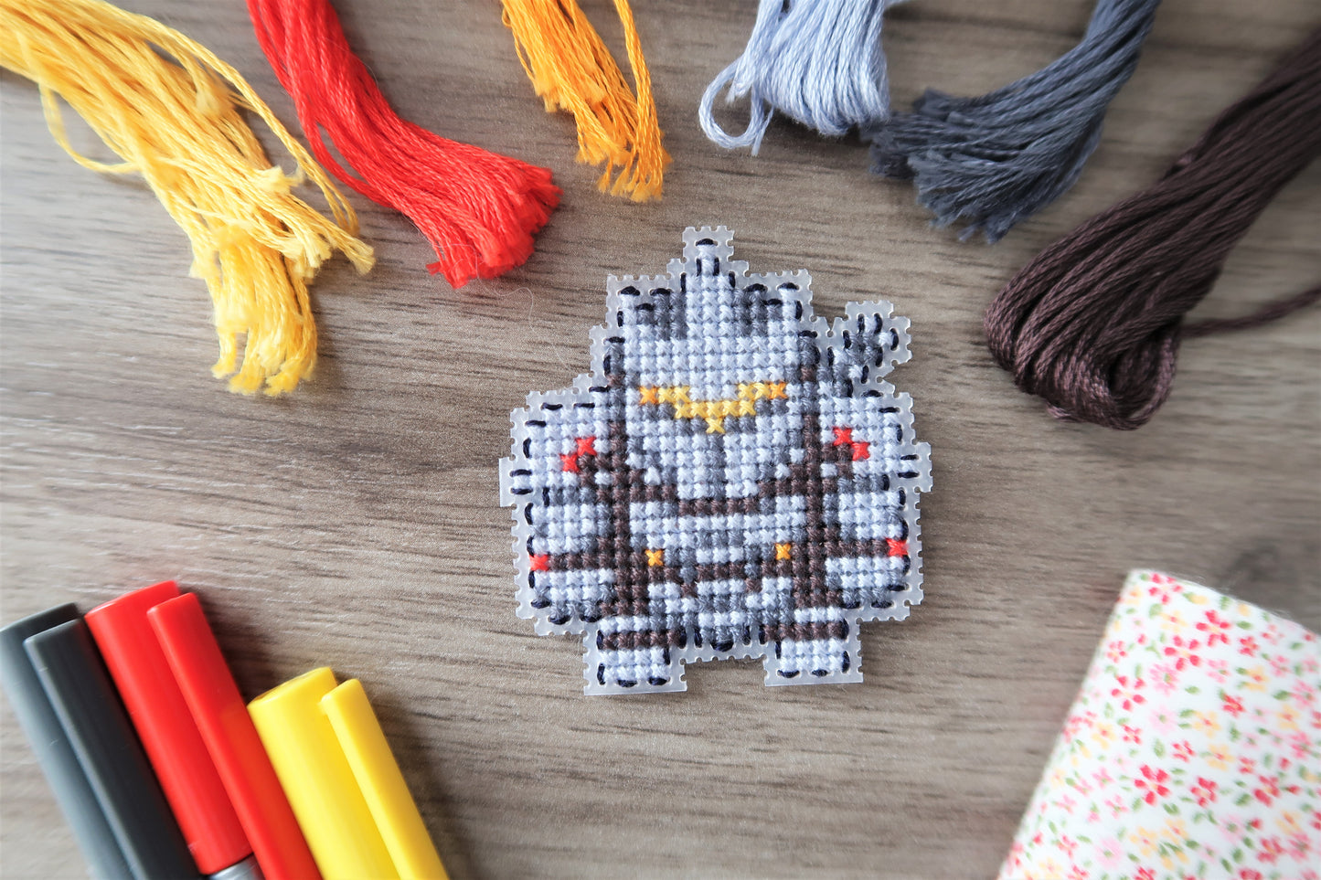 Cross stitch pattern - Reinhardt from Overwatch