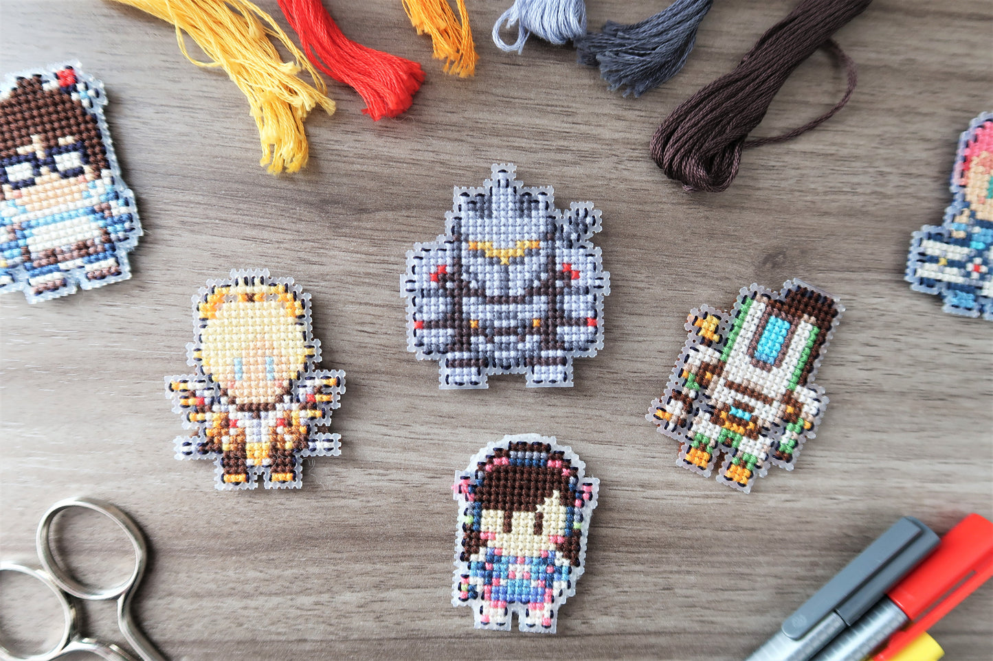 Cross stitch pattern - Reinhardt from Overwatch
