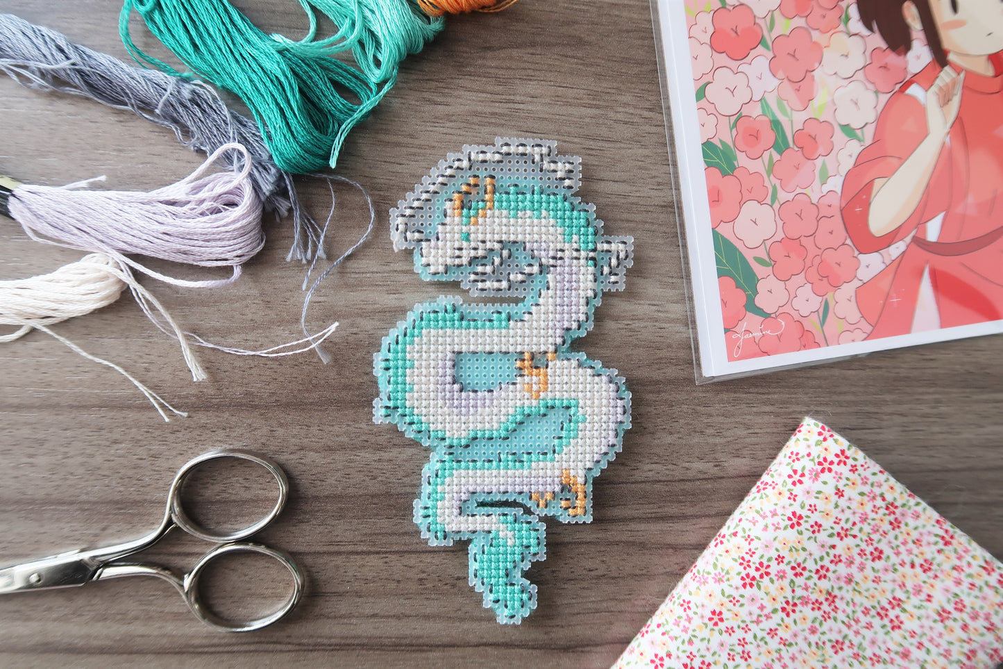 Cross stitch pattern - Haku from Spirited Away