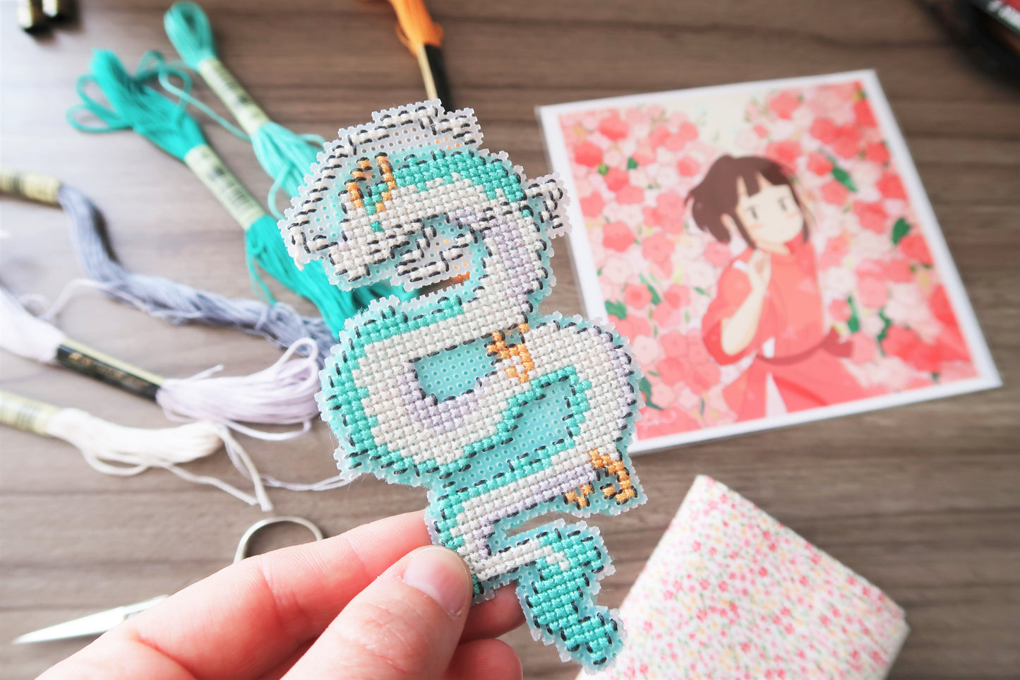 Cross stitch pattern - Haku from Spirited Away