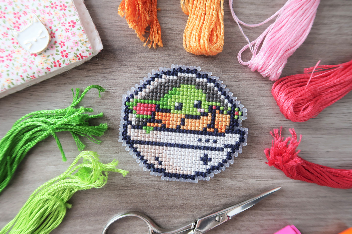 Cross-stitch pattern - Grogu from The Mandalorian