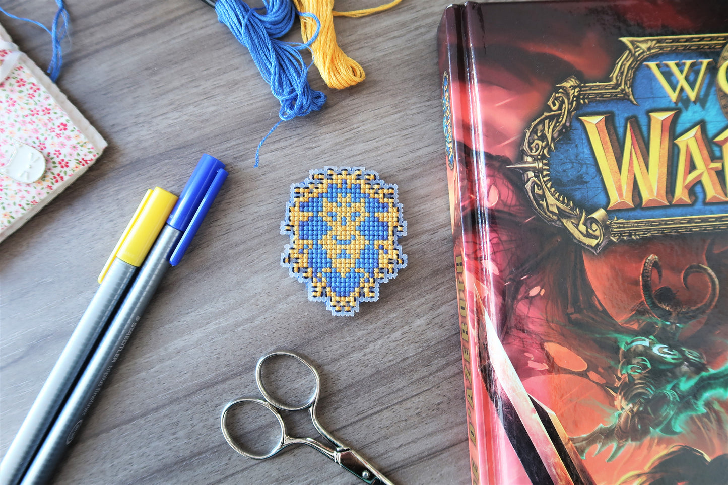 Cross-stitch pattern - The Alliance from World of Warcraft
