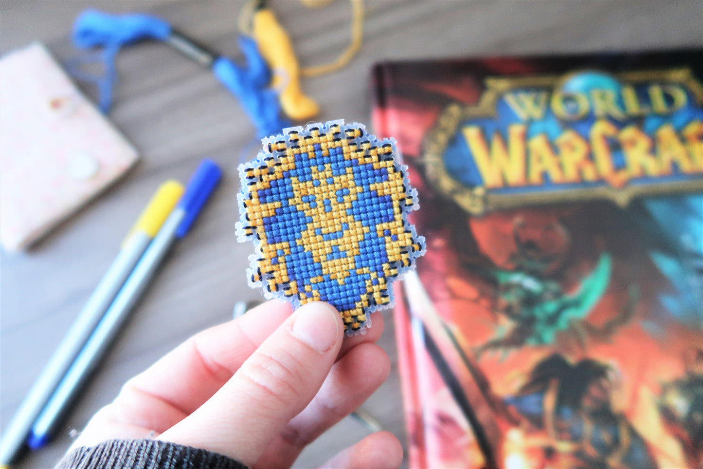Cross-stitch pattern - The Alliance from World of Warcraft