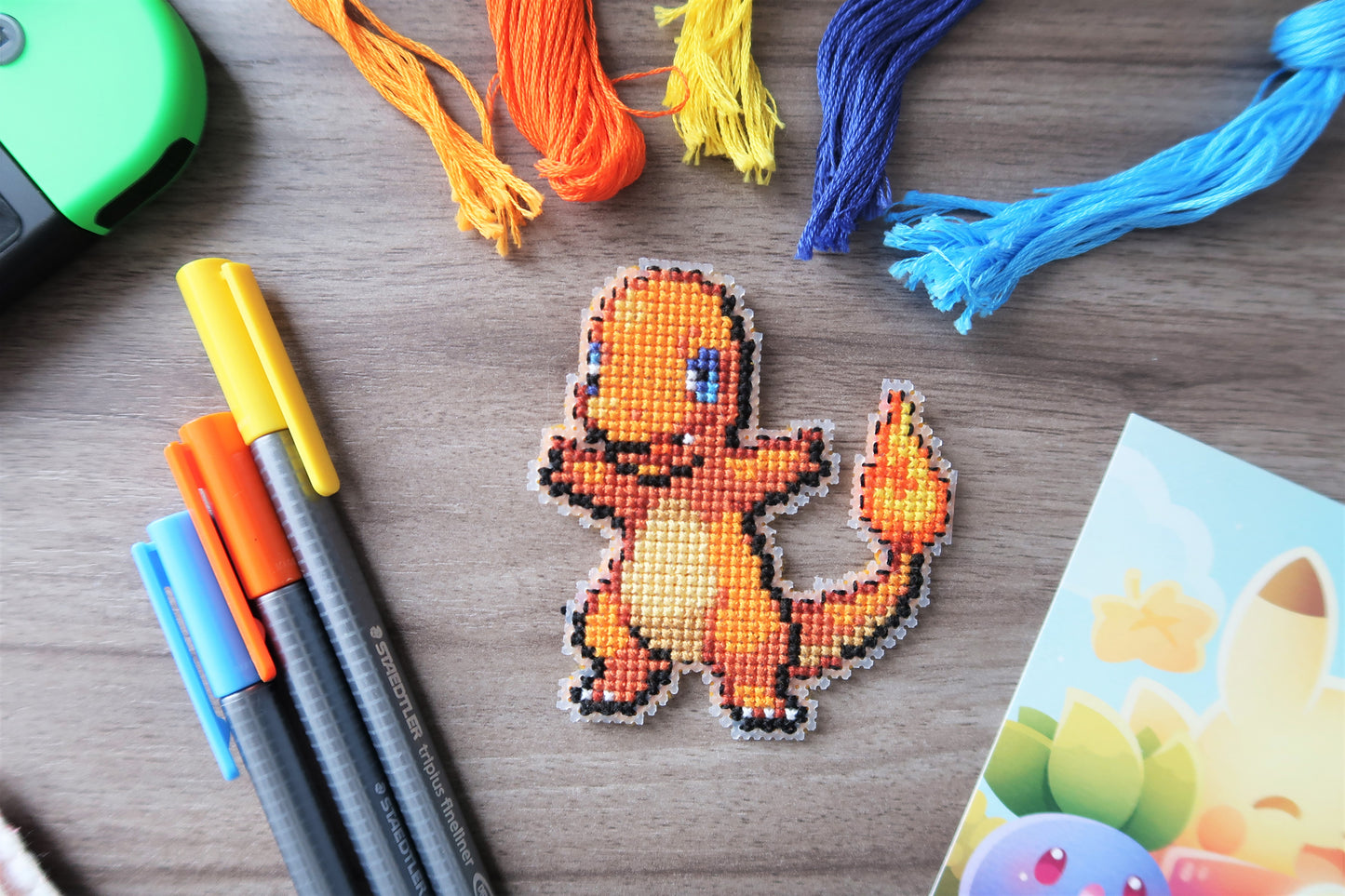 Charmander from Pokemon - Cross stitch magnet kit