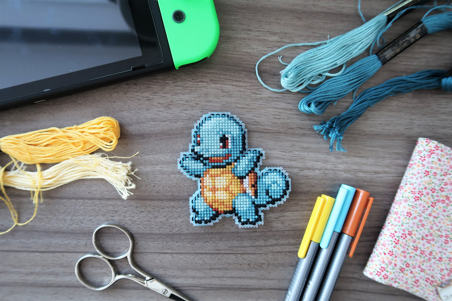 Cross-stitch pattern - Squirtle from Pokemon