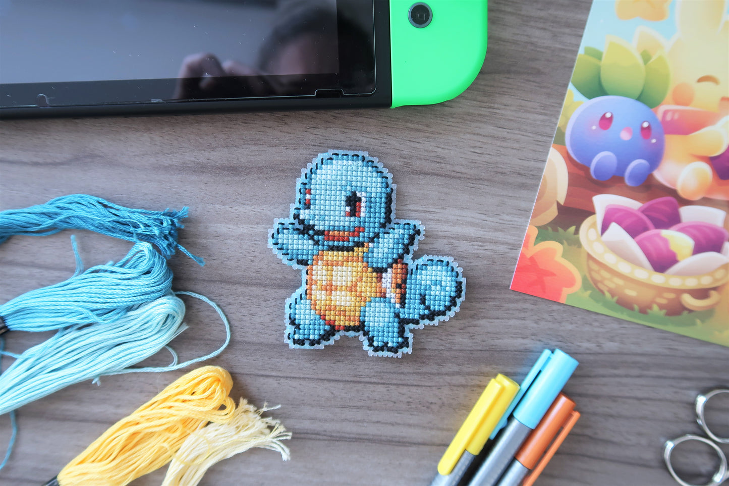 Cross-stitch pattern - Squirtle from Pokemon