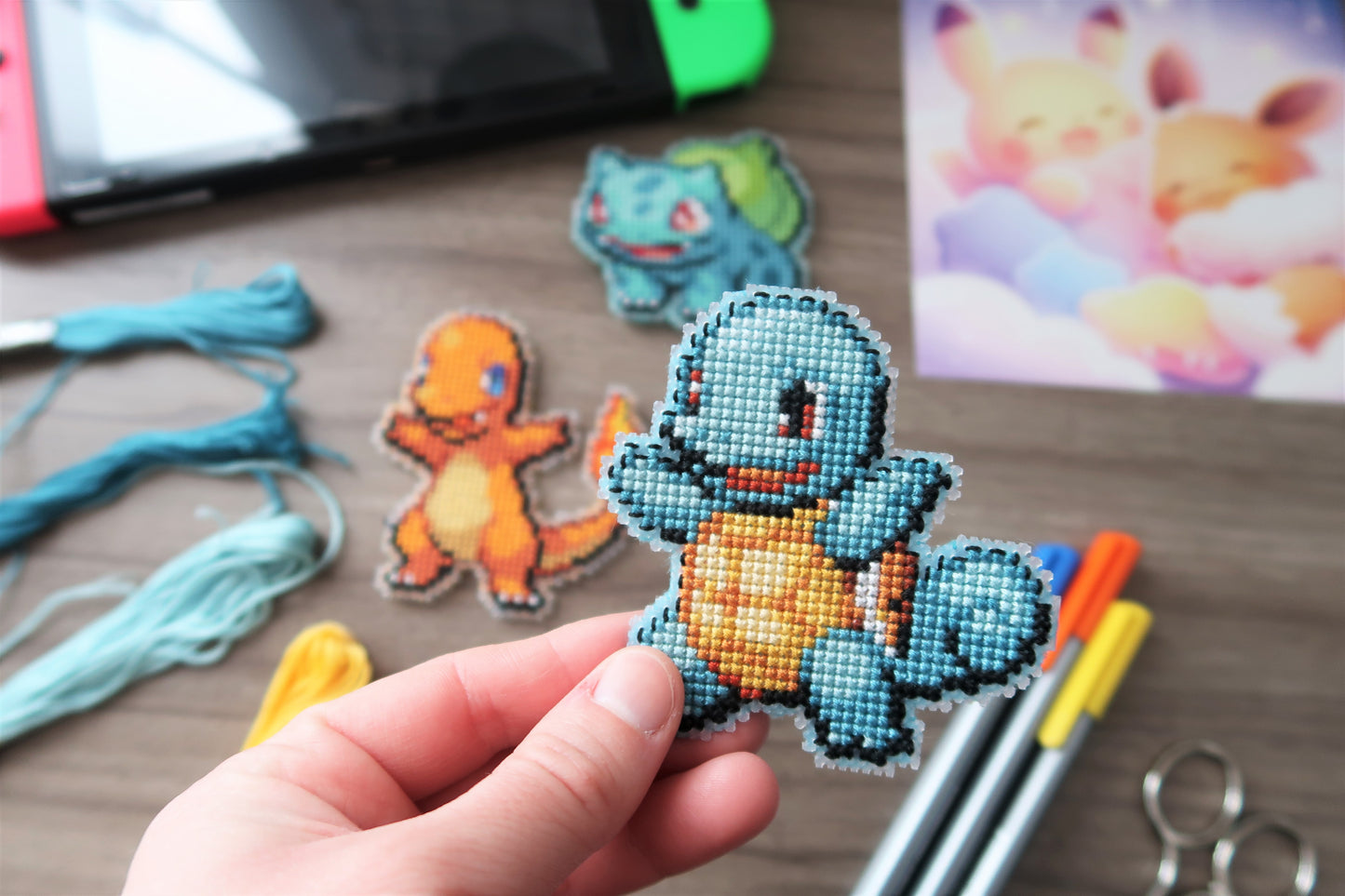 Cross-stitch pattern - Squirtle from Pokemon
