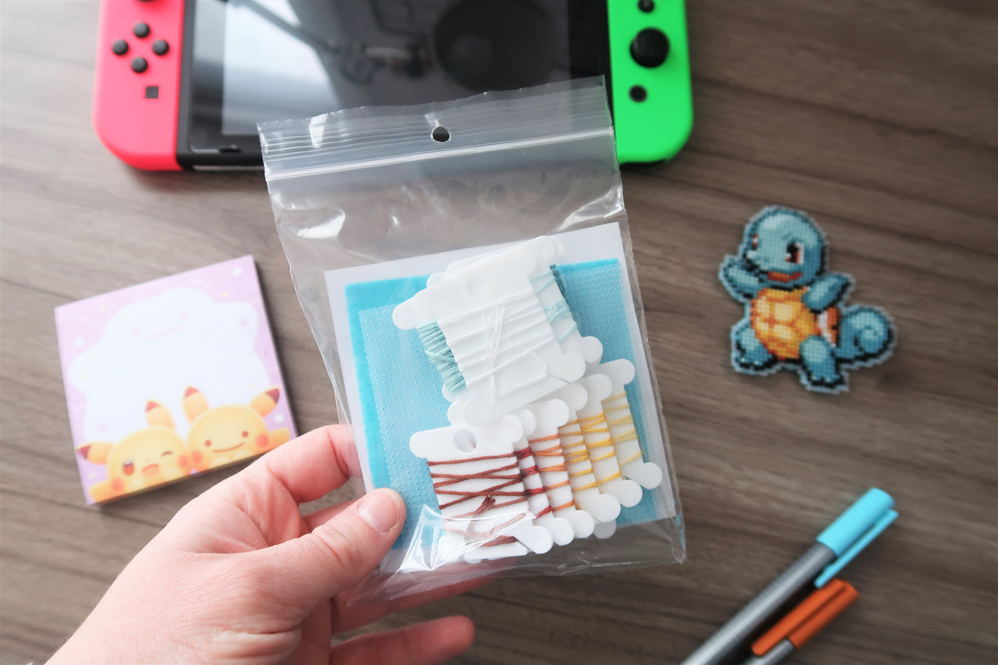 Squirtle from Pokemon - Cross stitch magnet kit