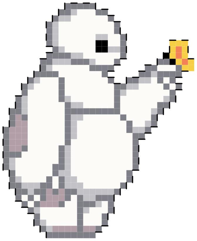Custom cross-stitch pattern - Baymax