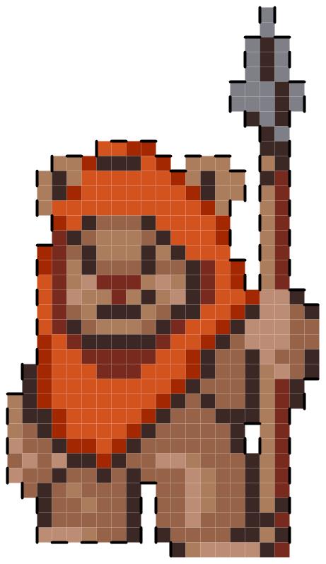 Kit de point de croix personnalisé - Ewok
