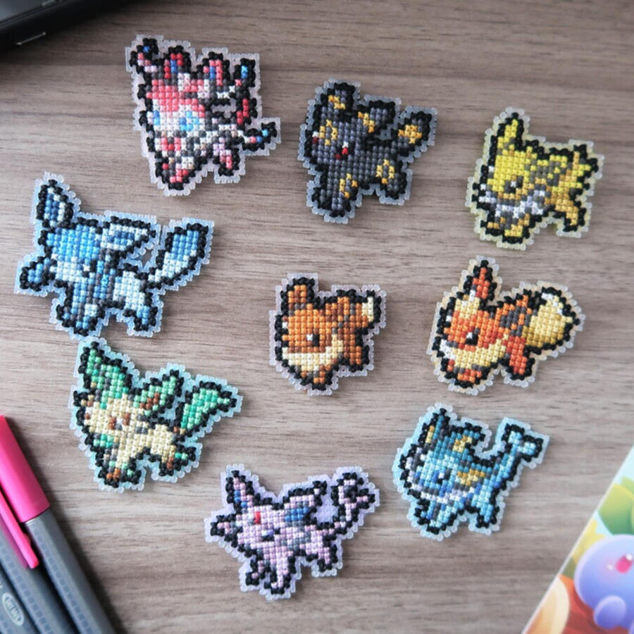 Eeveelutions - Cross-stitch Pattern