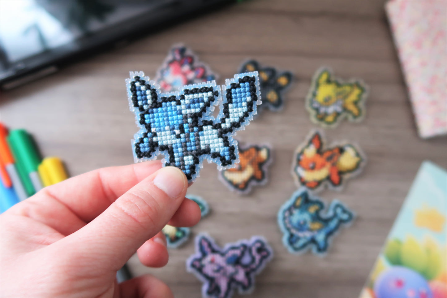 Cross-stitch pattern - Eeveelutions from Pokemon