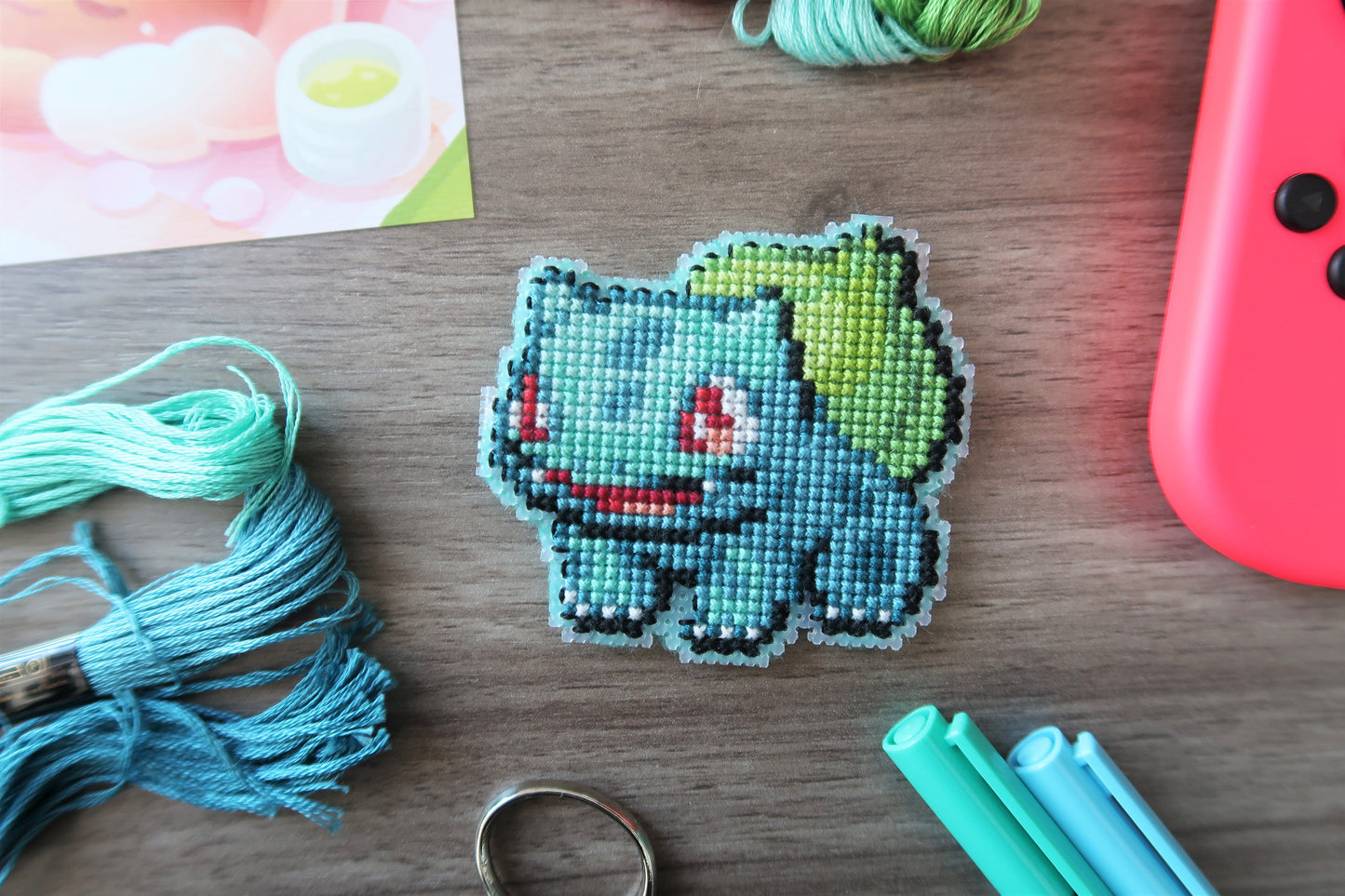 Cross-stitch pattern - Bulbasaur from Pokemon