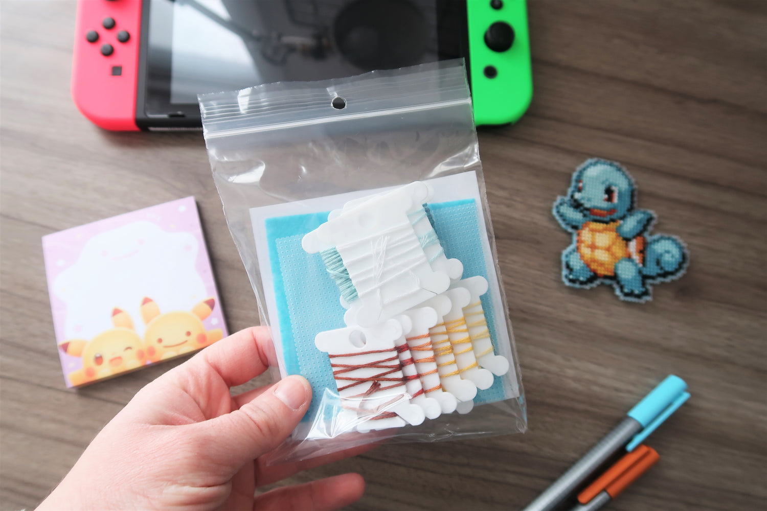 Squirtle Love - DIY Cross Stitch Kit – TheCloudFactory